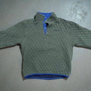 Orvis Quilted Jacket with Blue and Orange Trim